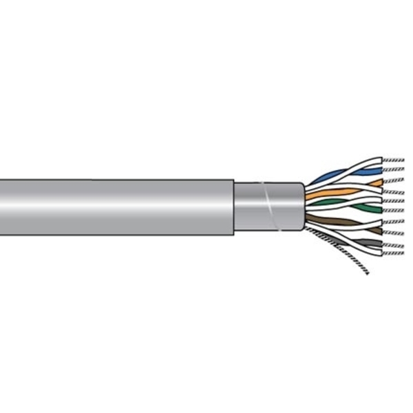 Alpha Wire 24-3P STR TNC PVC FOIL SHD, PVC JKT CM 300V 75C, AWM 80C, 1000FT 5473C SL001